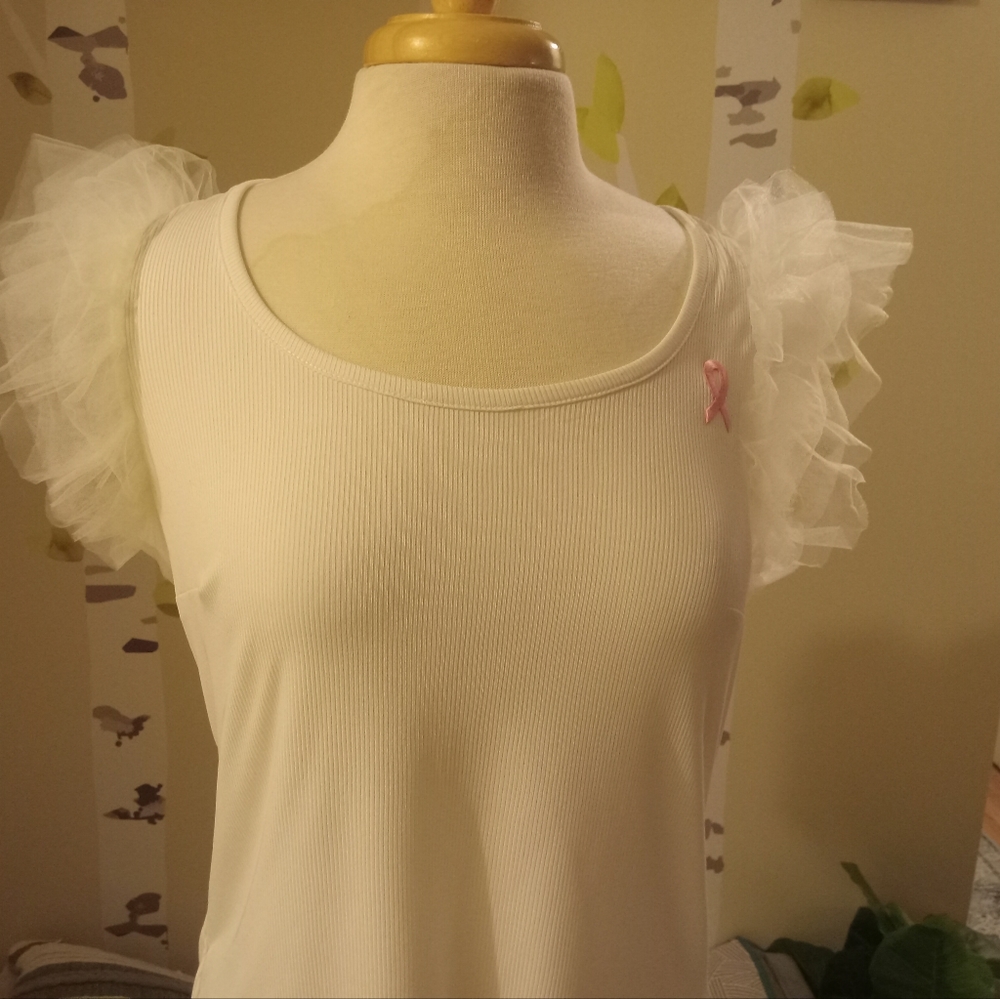 NWOT Pink Ribbon Blouse - Picture 6 of 8